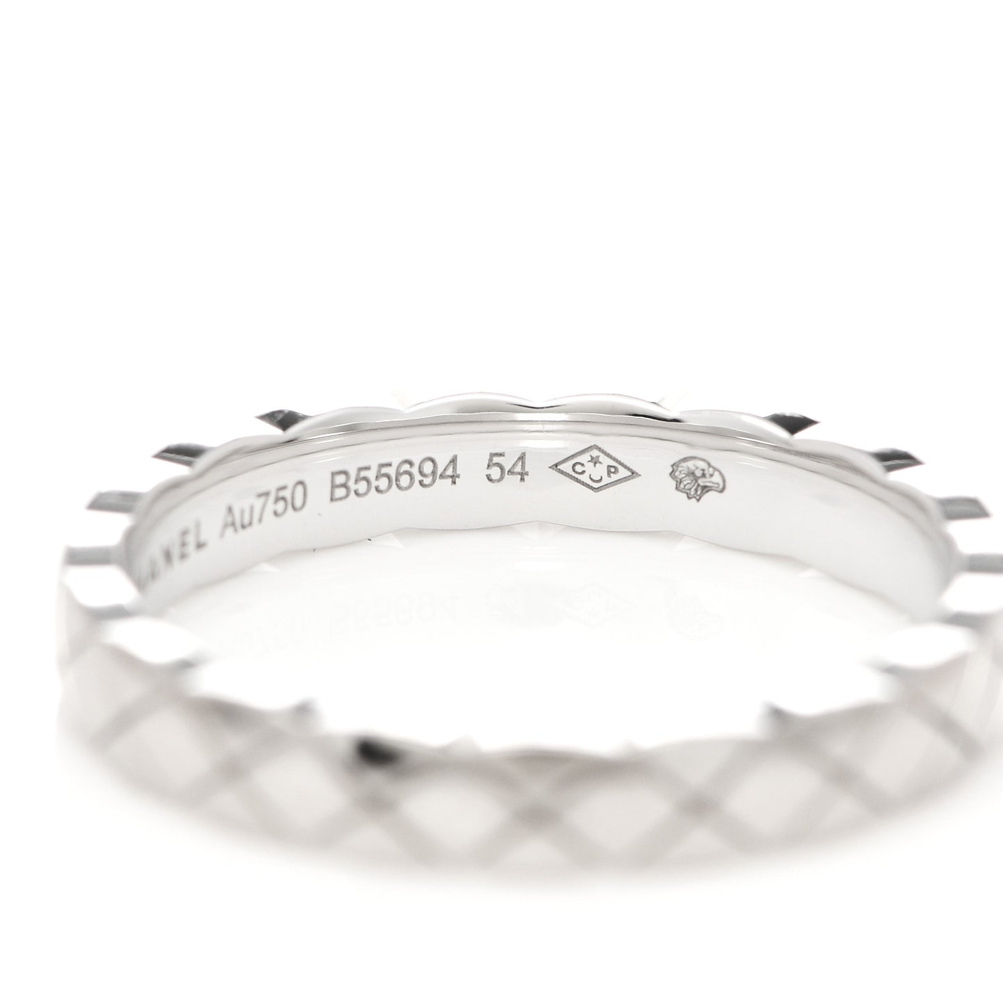 18K White Gold Mini Coco Crush Ring 54 6.75