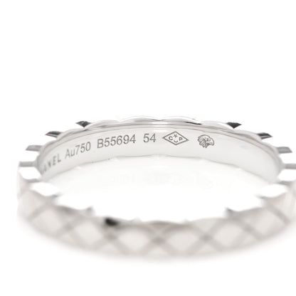 Chanel 18K White Gold Mini Coco Crush Ring 54 6.75 5 of 6