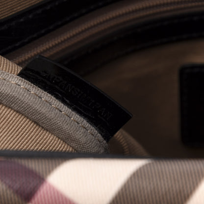 Burberry Nova Check Small Chester Bowling Bag Black 9 of 11