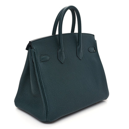 Hermes Togo Birkin 25 Vert Cypress 3 of 11