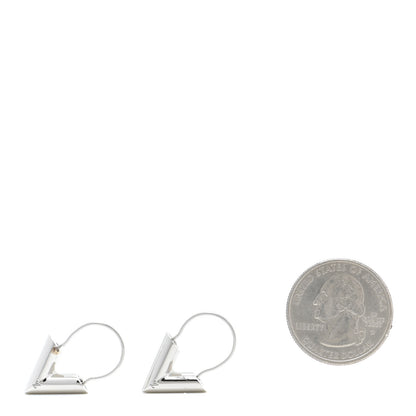 Louis Vuitton Essential V Hoop Earrings Silver 2 of 7