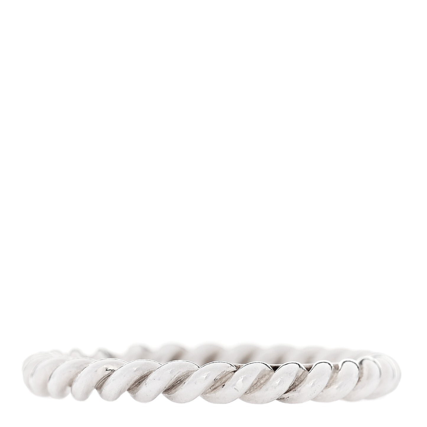 Sterling Silver Twist Rope Ring 52 6