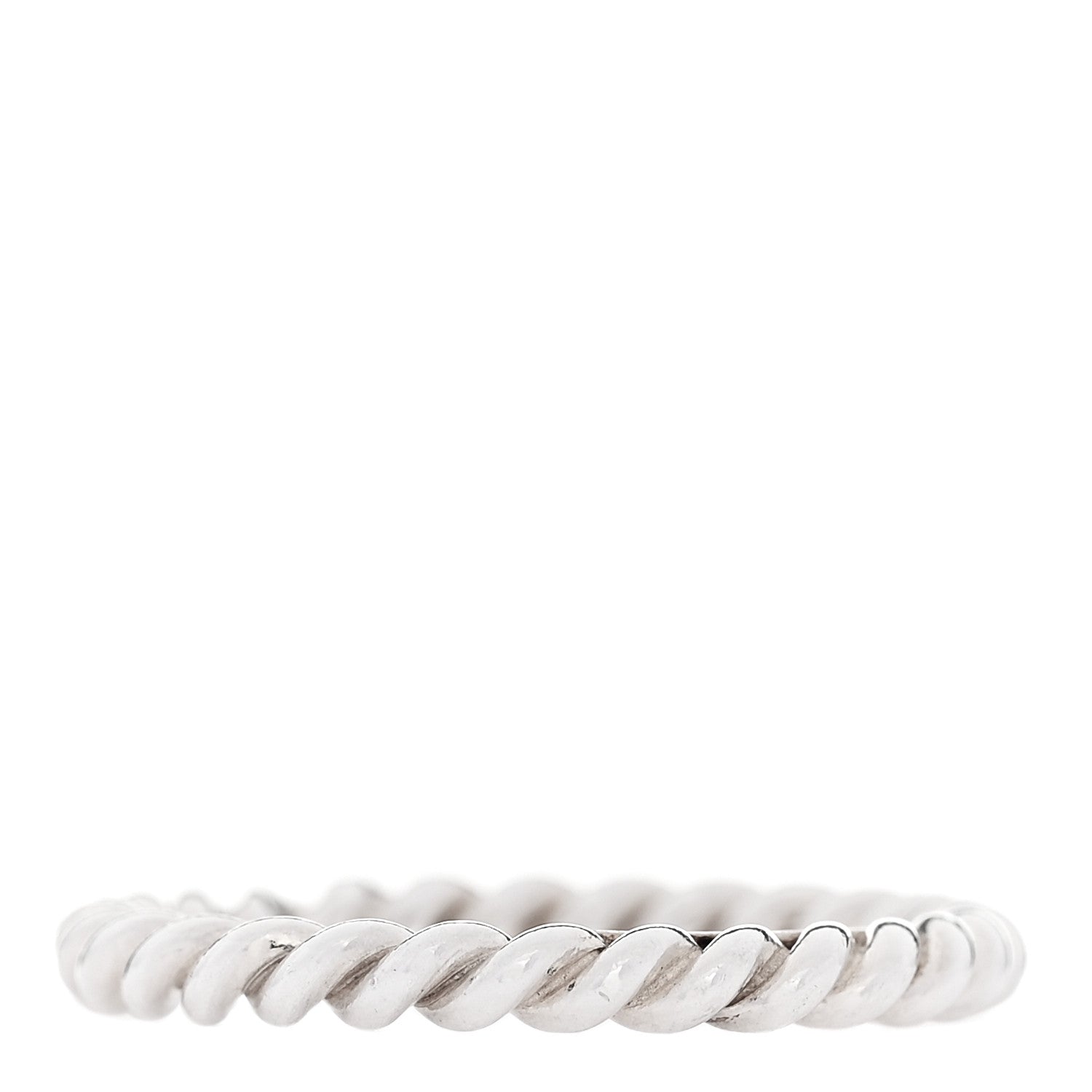 Tiffany Sterling Silver Twist Rope Ring 52 6 3 of 4