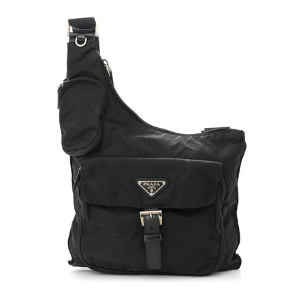 Prada Nylon Vela Sling Messenger Bag Black 1 of 12
