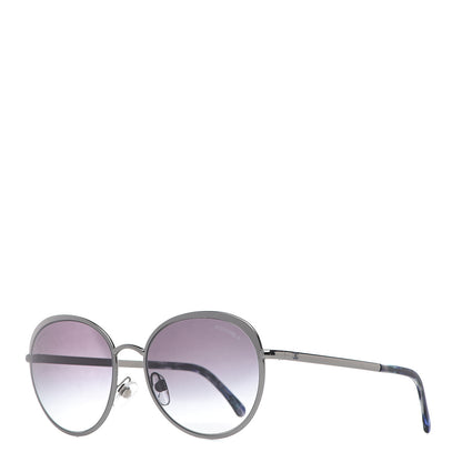 Chanel Round Spring Sunglasses 4206 Black Silver 1 of 6