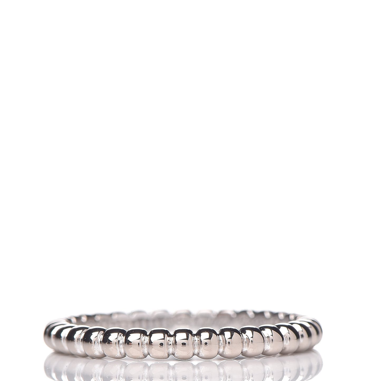 18K White Gold Small Perlee Ring 49 4.75