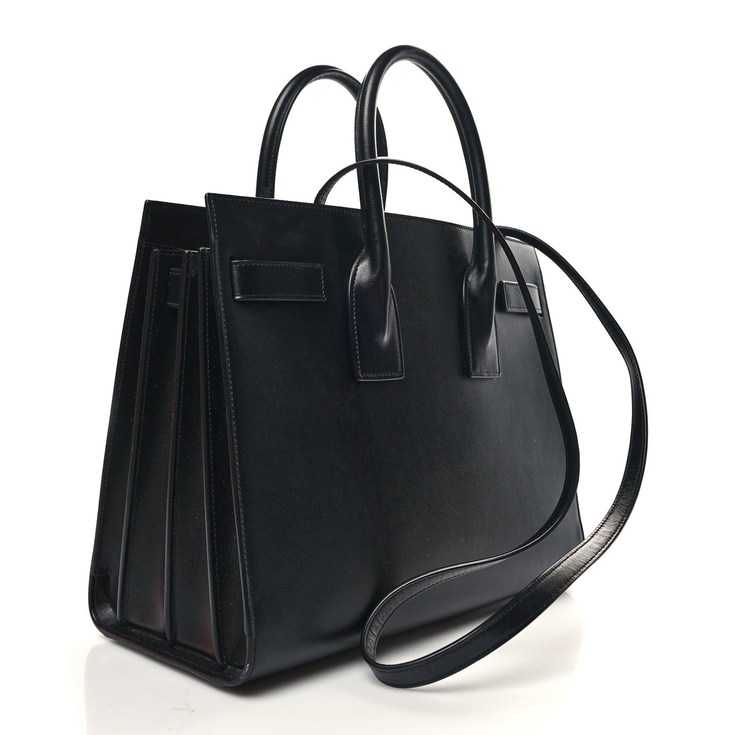 Calfskin Small Sac De Jour Black