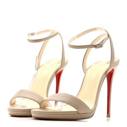 Christian Louboutin Nappa Loubi Queen 120 Pumps 37 Nude 4 of 9