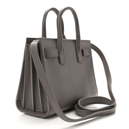 Saint Laurent Calfskin Nano Sac De Jour Fog 3 of 9