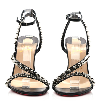 Christian Louboutin Nappa Spike Mafaldina 100 Sandals 39.5 Black 2 of 7