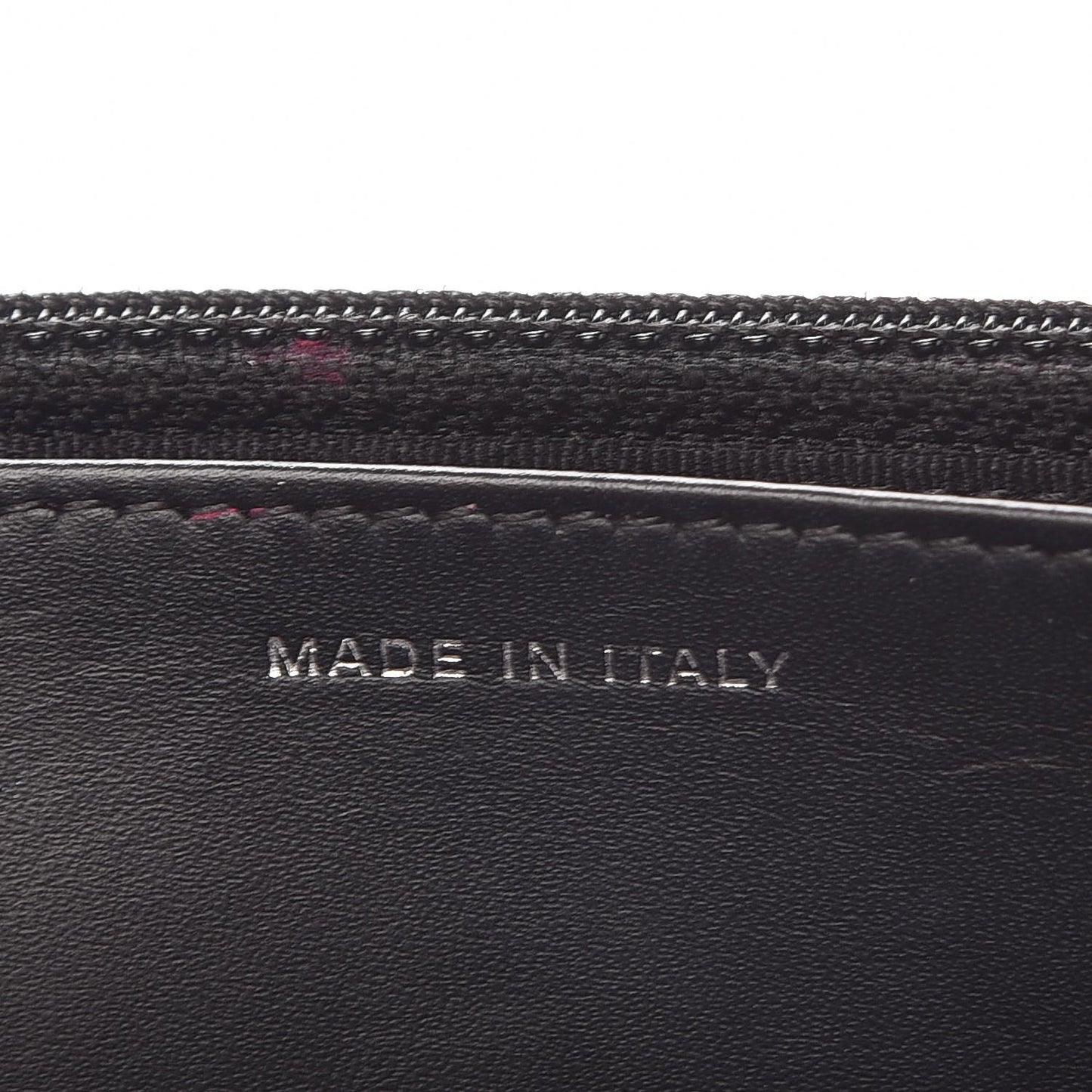 Patent Quilted Wallet On Chain WOC Black