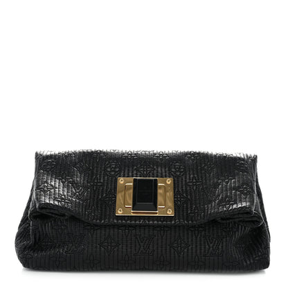 Louis Vuitton Calfskin Quilted Monogram Altair Clutch Black 1 of 10