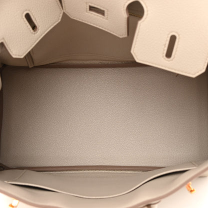 Hermes Togo Birkin 25 Beton 5 of 12
