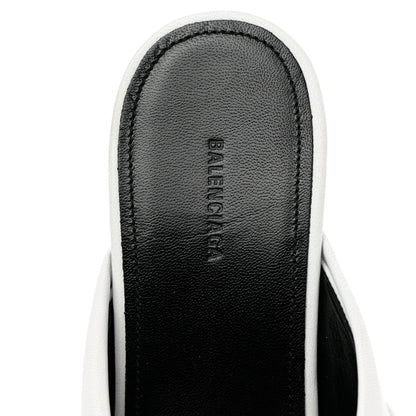 Balenciaga Smooth Nappa Drapy 80mm Slide Sandals 39 White 8 of 9