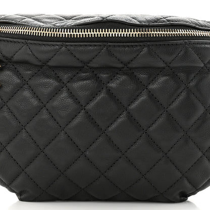 Chanel Calfskin Quilted Banane Waist Bag Fanny Pack Black 8 of 11