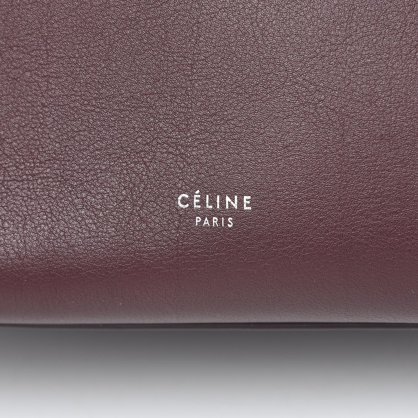 Smooth Calfskin Small Big Bag Burgundy