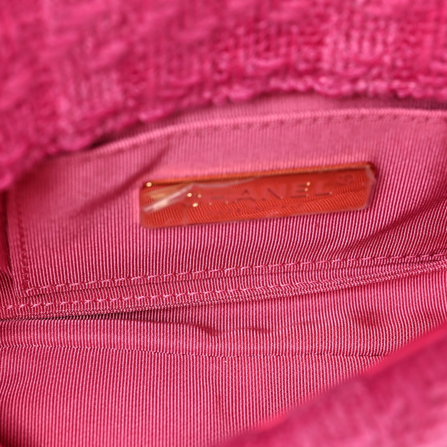 Chanel Tweed Quilted Chanel 19 Waist Bag Pink 5 of 9