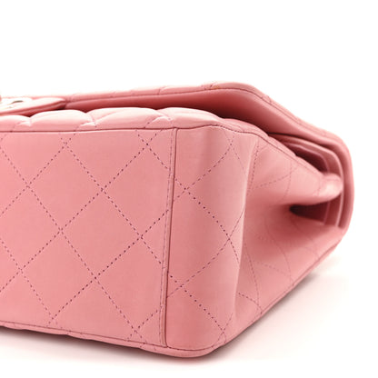 Chanel Lambskin Quilted Maxi Double Flap Pink 10 of 10