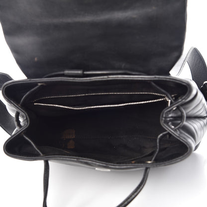 Saint Laurent Calfskin Y Quilted Monogram Small Loulou Backpack Black 6 of 11