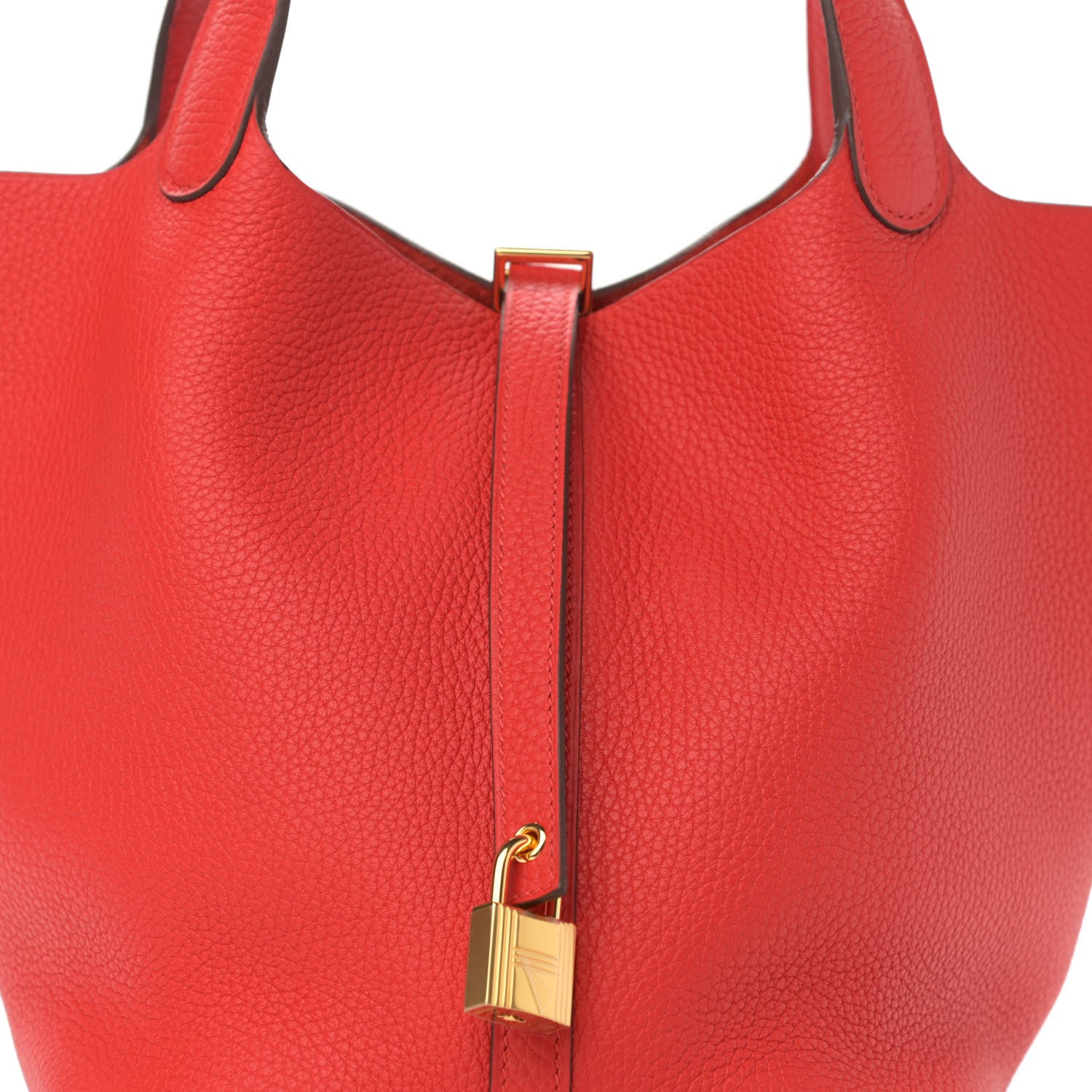Hermes Taurillon Clemence Picotin Lock 22 MM Rouge De Coeur 8 of 10