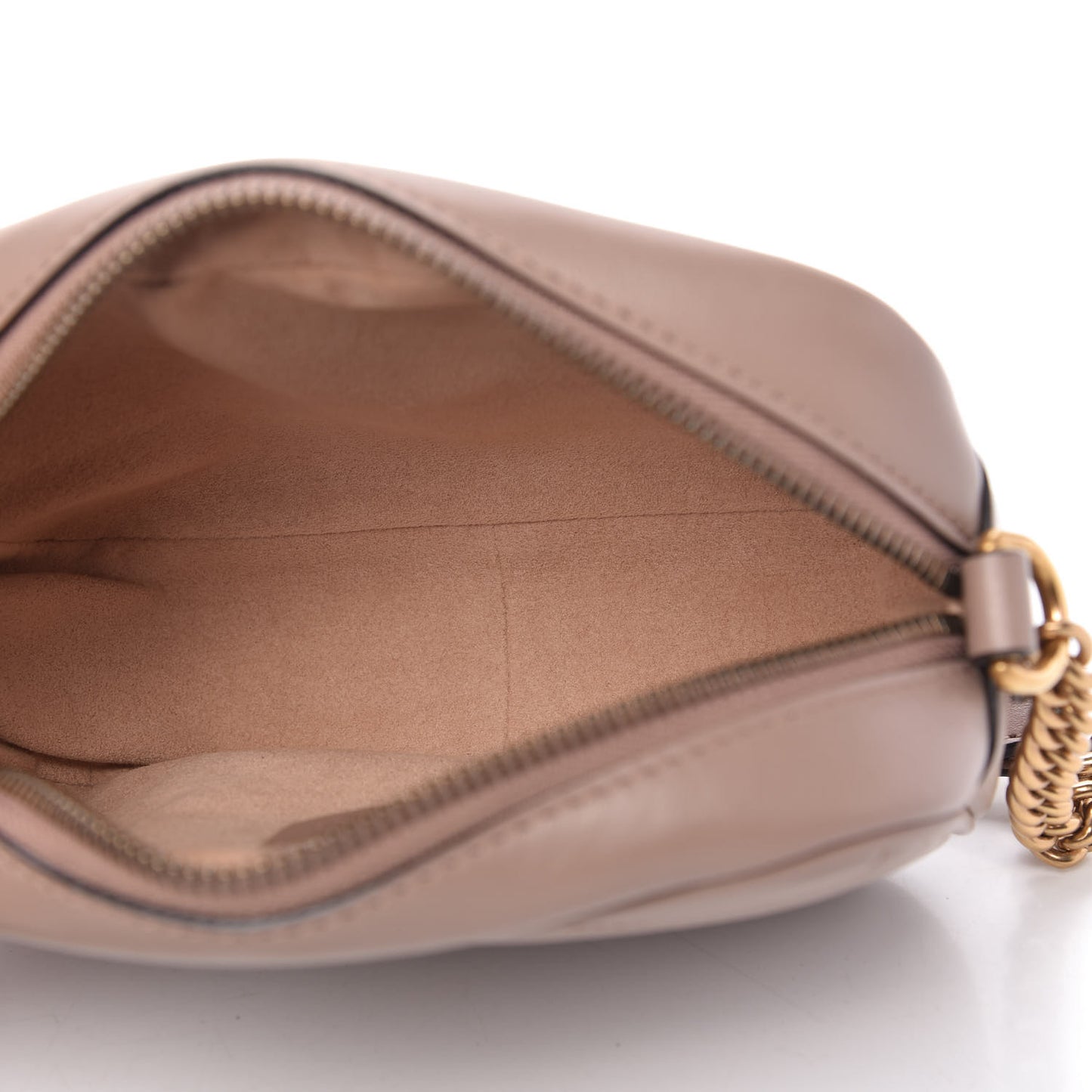 Calfskin Matelasse Mini GG Marmont Chain Shoulder Bag Porcelain Rose