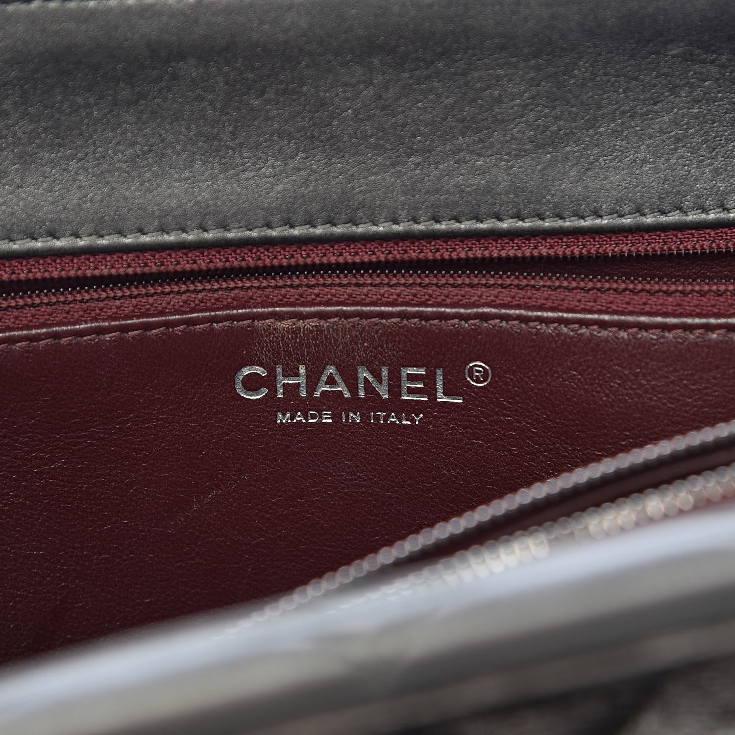 Chanel Metallic Lambskin Quilted Small Trendy CC Shopping Tote Grey 6 of 11