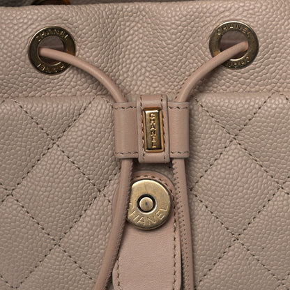 Chanel Caviar Quilted Filigree Backpack Beige 8 of 13