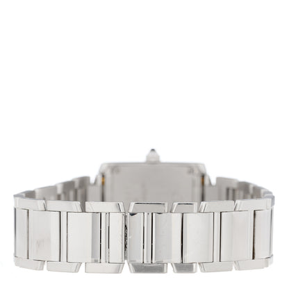 Cartier 18K White Gold 20mm Tank Francaise Quartz Watch 3 of 5