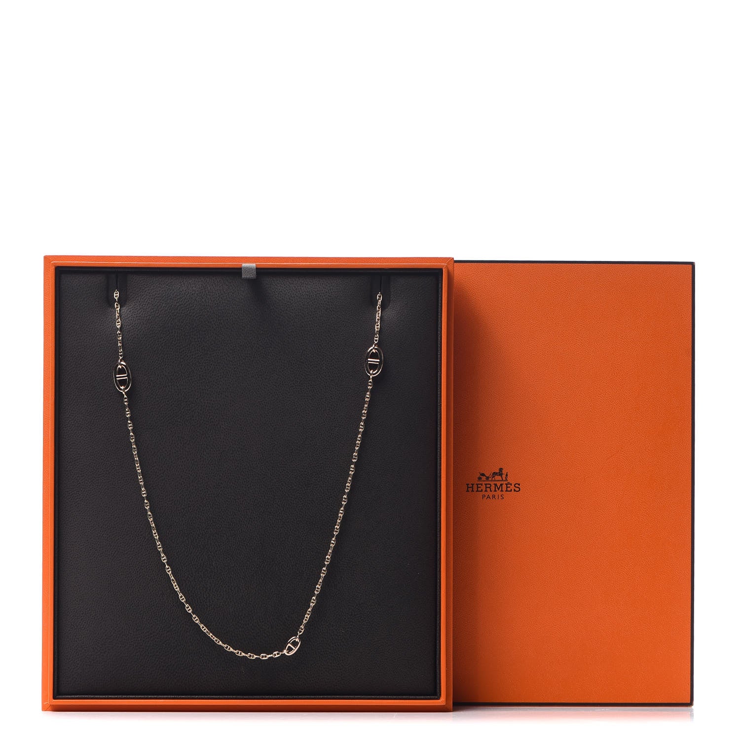 Hermes 18K Rose Gold Farandole Necklace 80 6 of 6