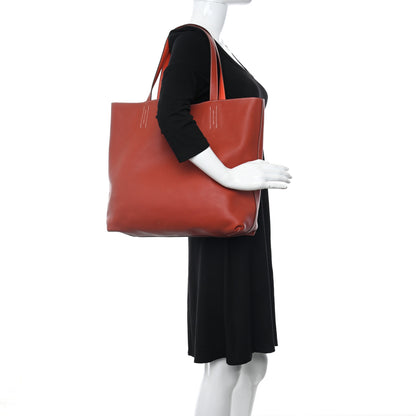 Hermes Taurillon Clemence Double Sens Reversible Tote Sanguine Rose Jaipur 3 of 14
