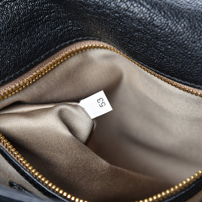 Miu Miu Goatskin Madras Shoulder Bag Black 7 of 24
