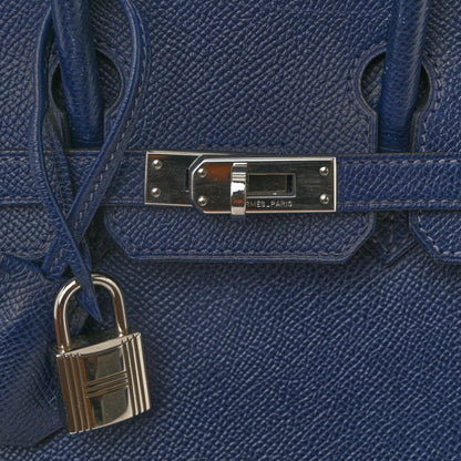 Hermes Epsom Verso Birkin 25 Bleu De Malte Bleu Sapphire 13 of 16