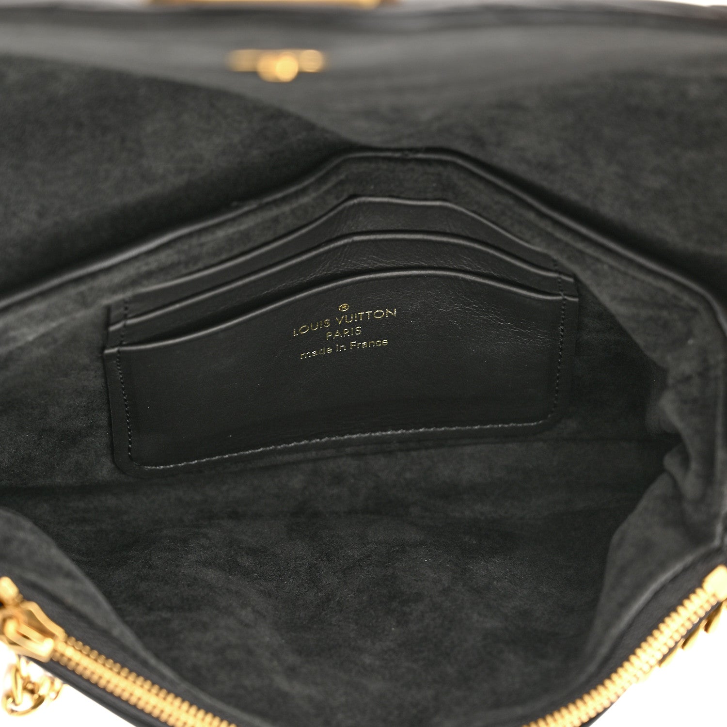 Louis Vuitton Calfskin New Wave Chain Pochette Black 5 of 10