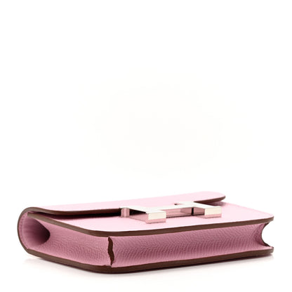 Hermes Epsom Constance Slim Wallet Mauve Sylvestre 4 of 9