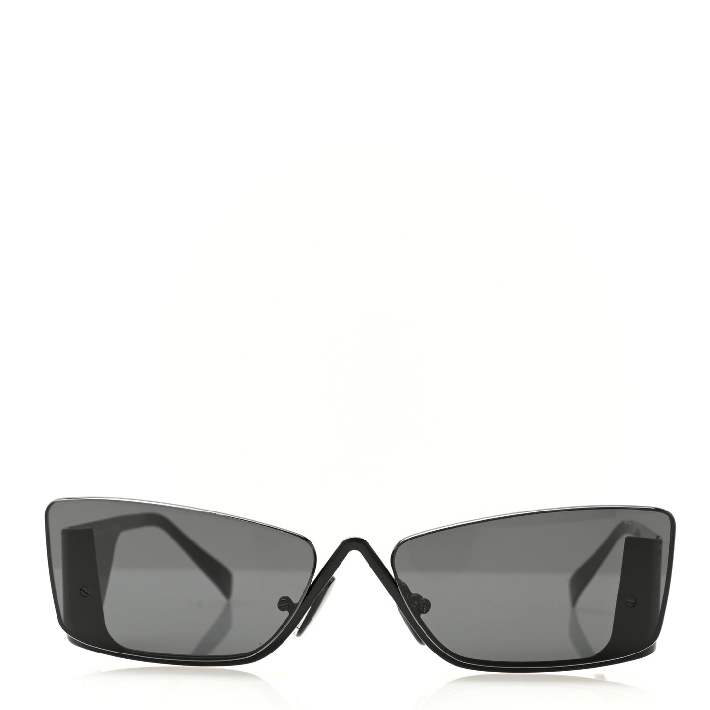 Metal Symbole Triangle Logo Sunglasses SPR 59Z Black Ardesia