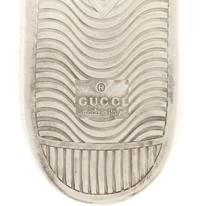 Gucci Calfskin Ayers Bee Embroidered Womens Ace Sneakers 39.5 White Green 8 of 9