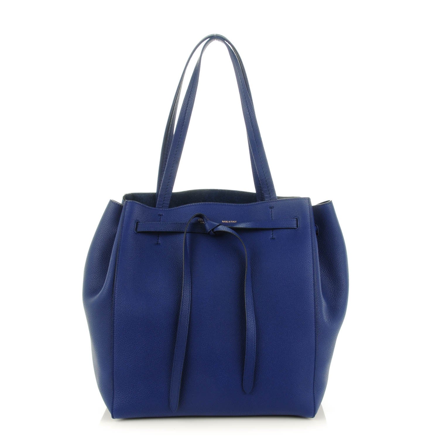 Celine Soft Grained Calfskin Small Belt Cabas Phantom Indigo 1 of 7
