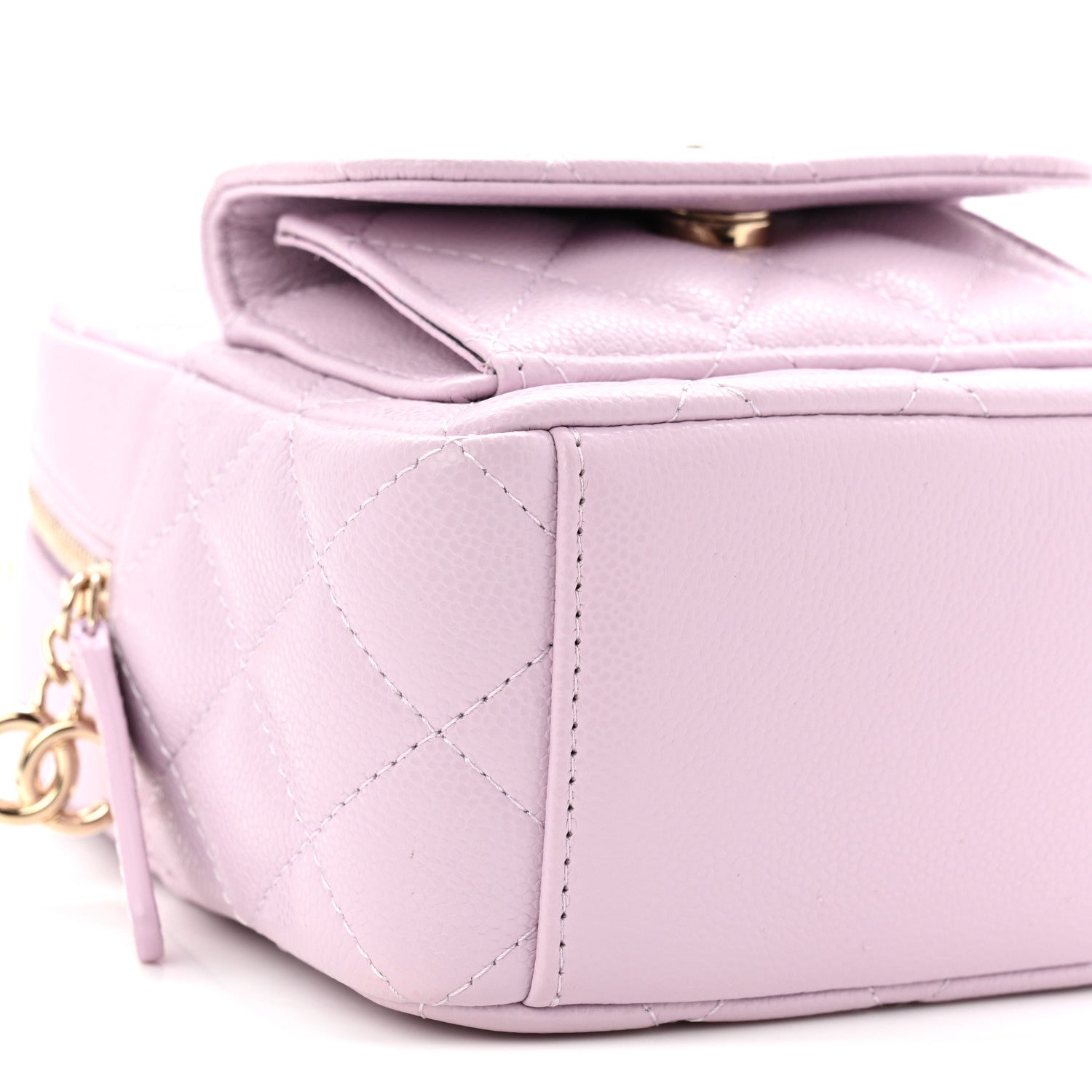 Chanel Caviar Quilted CC Mini Classic Backpack Light Purple 9 of 11