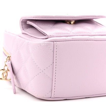 Chanel Caviar Quilted CC Mini Classic Backpack Light Purple 9 of 11