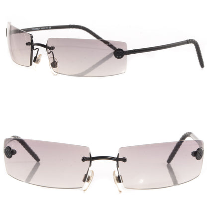 Chanel Frameless CC Sunglasses 4047 Black 1 of 5