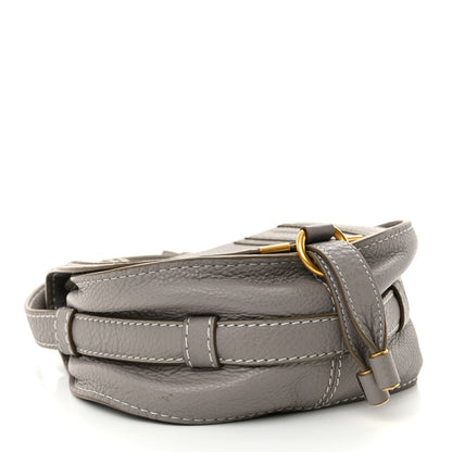 Chloe Calfskin Mini Marcie Round Crossbody Bag Cashmere Grey 4 of 9