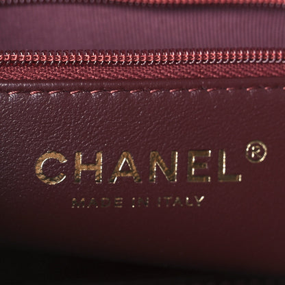 Chanel Velvet Quilted Nano Kelly Shopper Burgundy 6 of 11