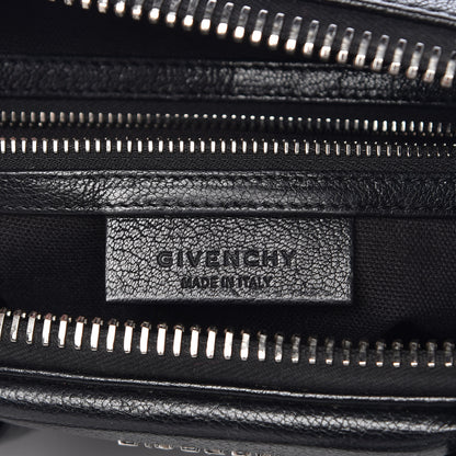 Givenchy Sugar Goatskin Woven Small Antigona Black White 6 of 14