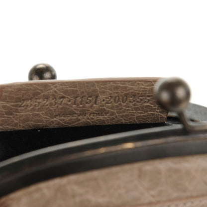 Balenciaga Agneau Classic Hardware Click Coin Purse Gris Poivre 7 of 7