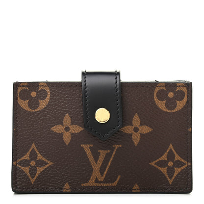 Louis Vuitton Monogram Gusset Card Holder Black 1 of 6