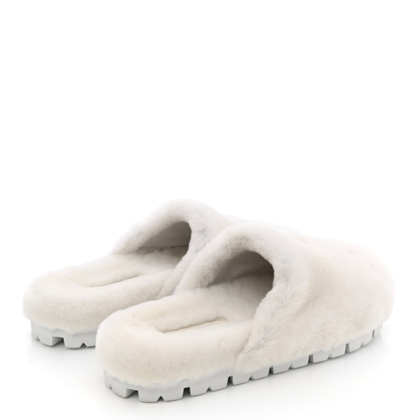 Montone Metal Triangle Logo 20mm Slippers 39 Bianco