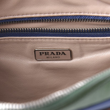Prada Saffiano Buckle Bi-Color Camera Bag Bluette Lari 6 of 16