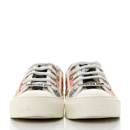 Christian Dior Canvas Floral Embroidered Womens Walk'N'Dior Low Top Sneakers 35.5 Multicolor 2 of 9