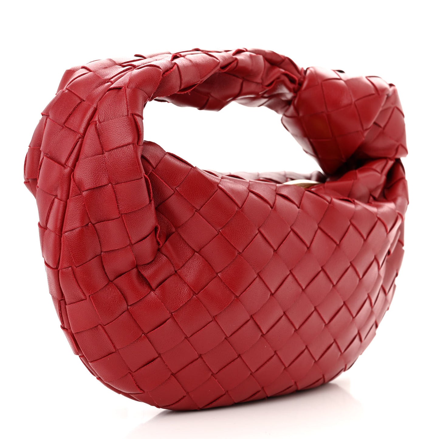Nappa Intrecciato Mini Jodie Dark Red