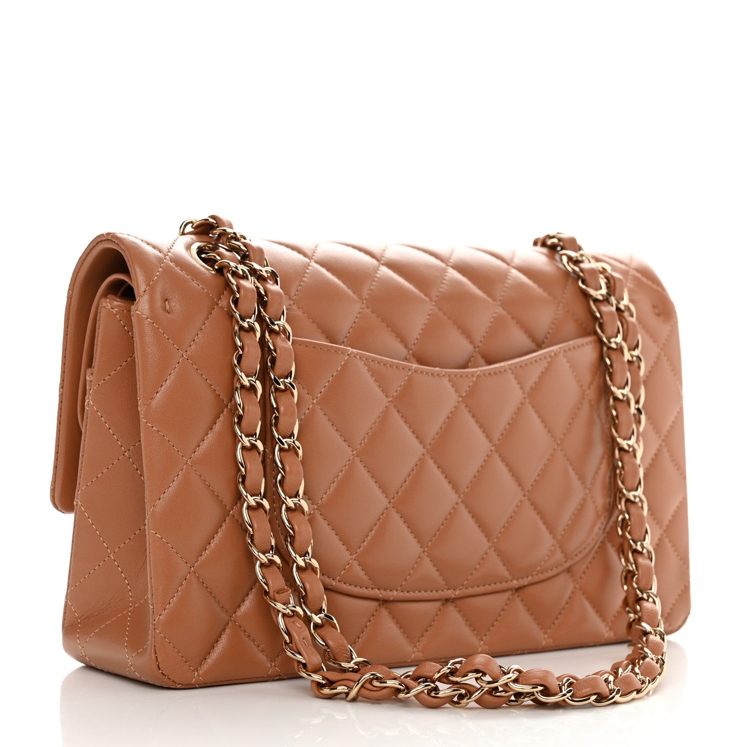 Chanel Lambskin Quilted Medium Double Flap Brown 2 of 11